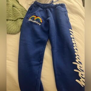 Madhappy Kids Royal Blue Joggers with Rainbow Accent